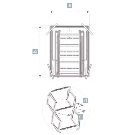 SCALA RETRATTILE ZINCATA PANTO